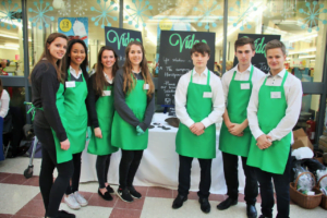 Young Enterprise team with their stand
